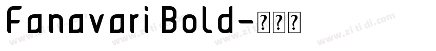 Fanavari Bold字体转换